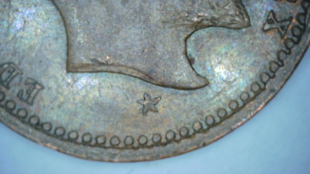 BRITAIN 1902 Edward VII Coronation Model Half Farthing Pattern Test Coin HP75