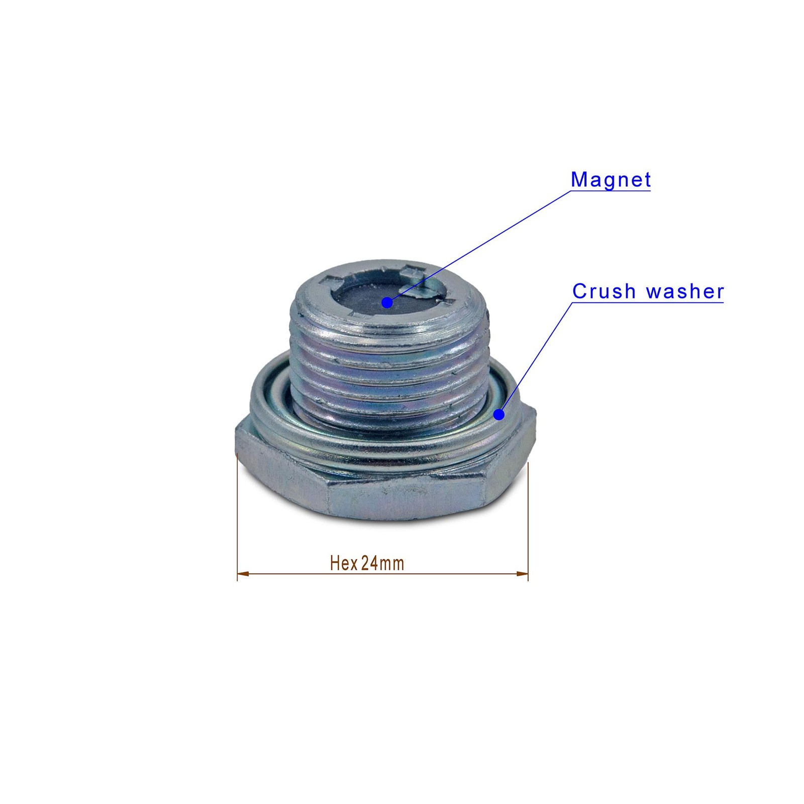 Rear Differential Drain Plug, Axle Housing Plug Compatible with 1 Pcs