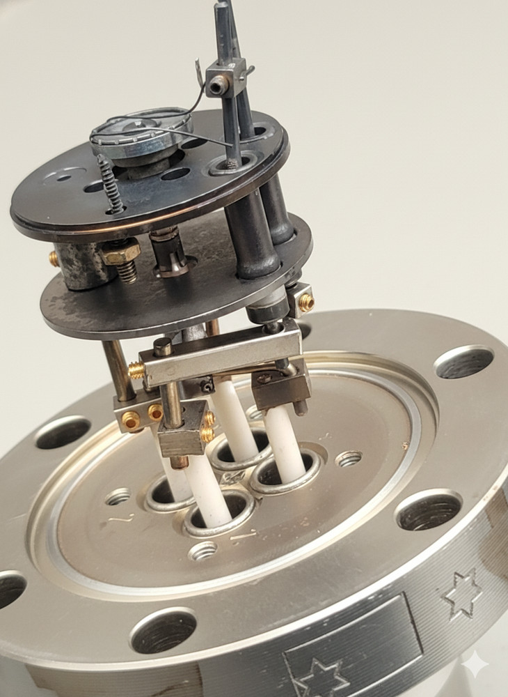 LEYBOLD | 4-PIN-UHV | POWER FEEDTHROUGH | CONFLAT | 2.75"CF | HIGH VACUUM