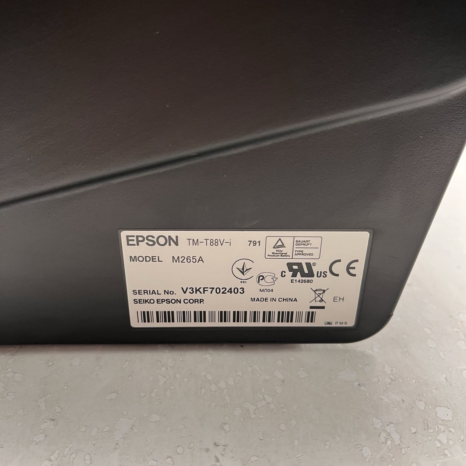 Epson TM-T88V-i M265A OmniLink Point Of Sale Receipt Printer Ethernet & USB