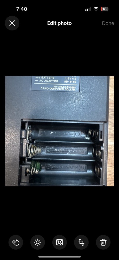 Working Casio SR-5 Calculator with printer built-in- Unsure If Printer Works