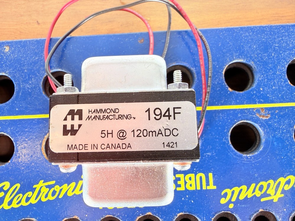 Hammond 194F 5H DC current 120mA Canada Reactor Filter Choke Transformer