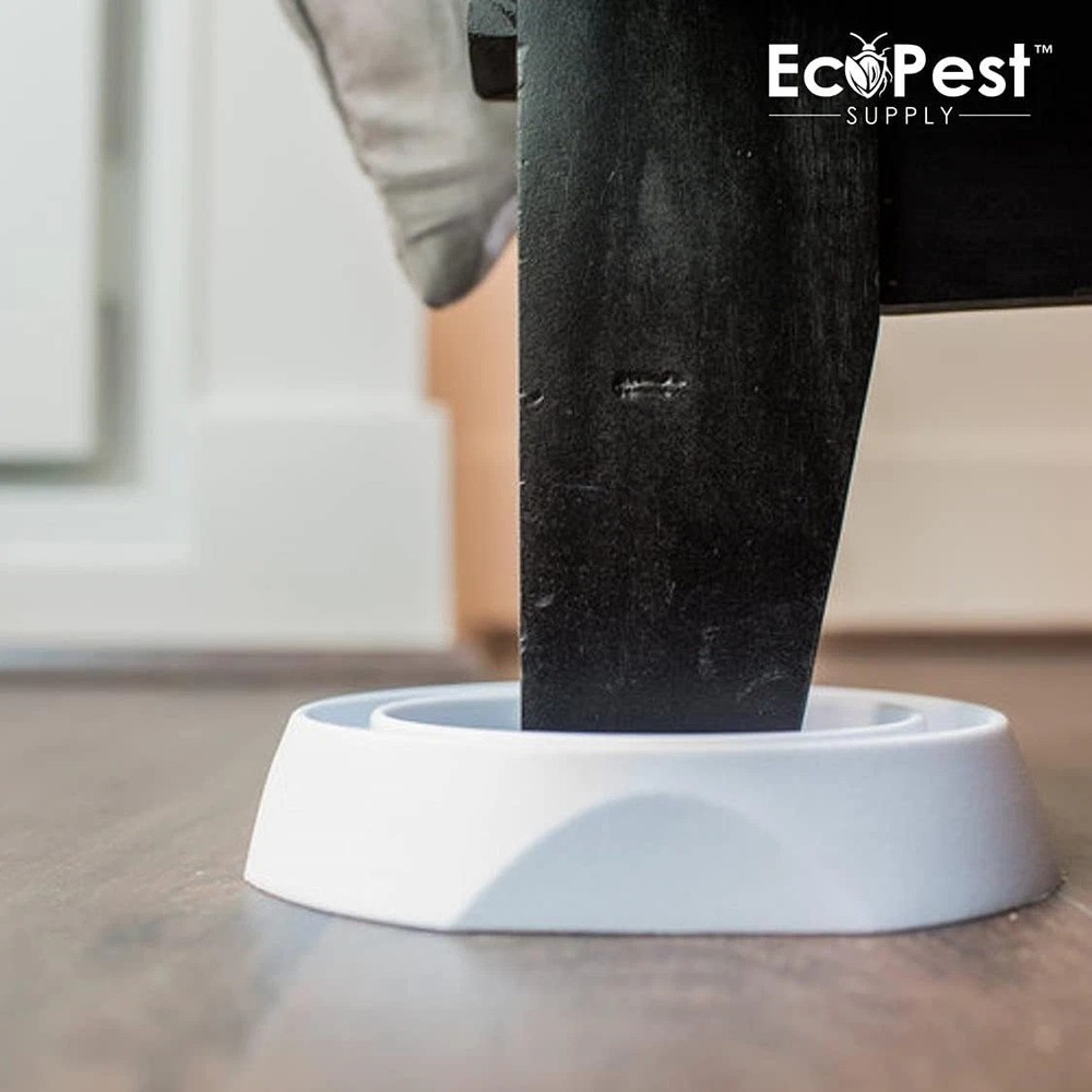 Bed Bug Interceptors – 4 Pack | Bed Bug Blocker (Pro) Interceptor Traps (White)