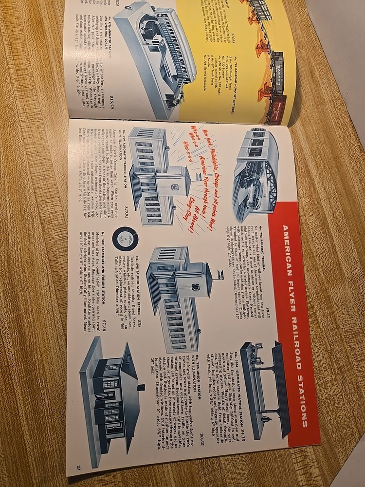 AMERICAN FLYER GILBERT TRAINS CATALOG 1955