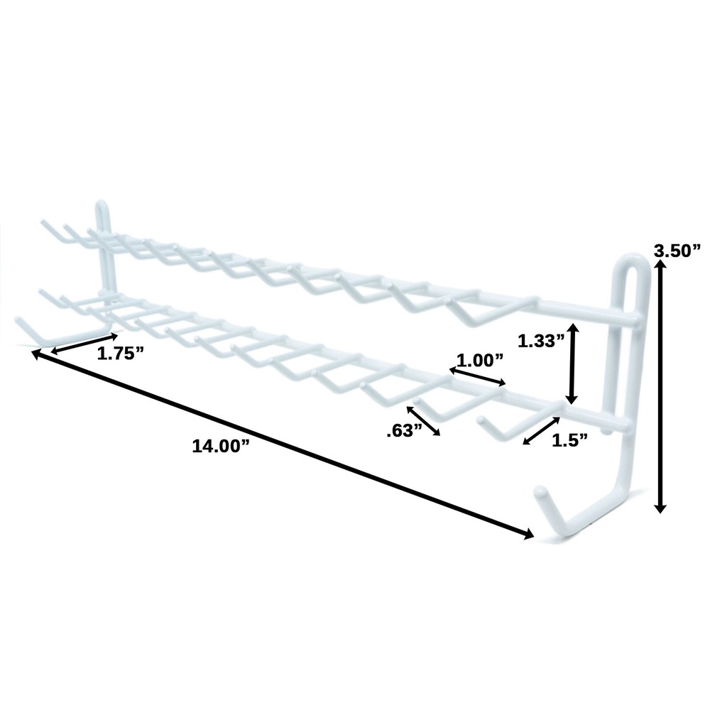 Wall Mount Tie and Belt Rack Organizer
