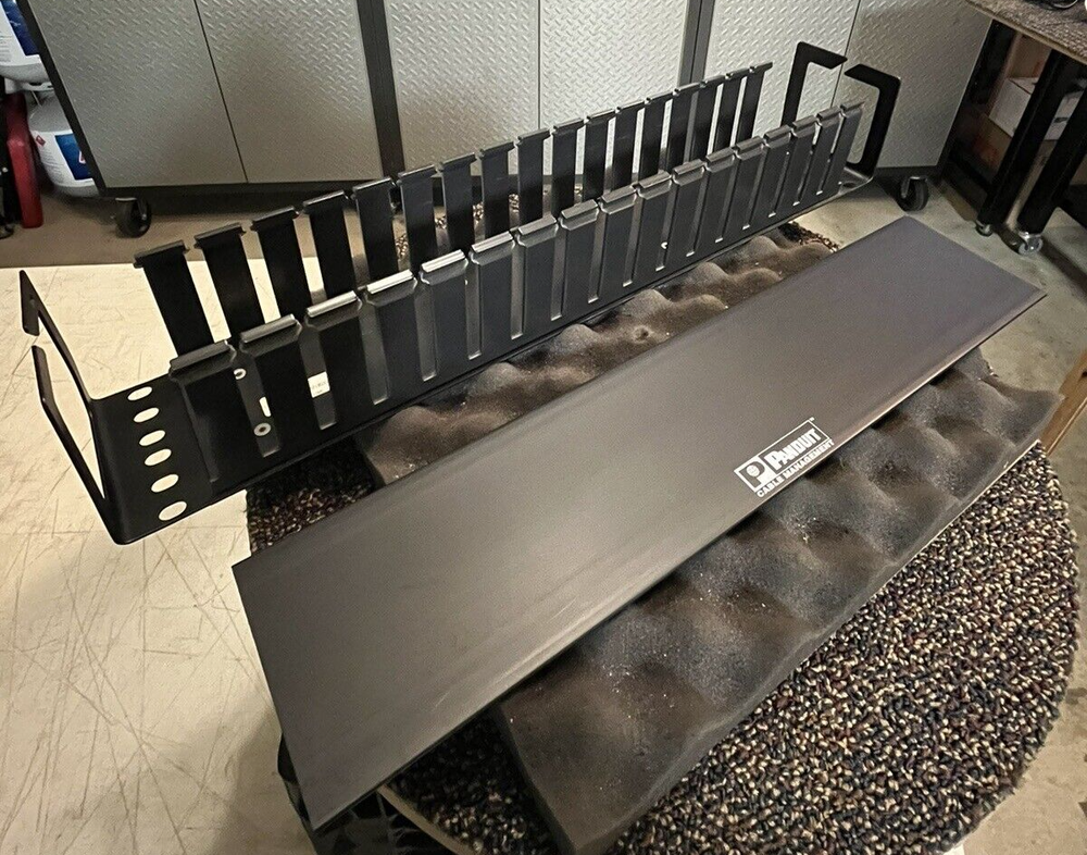 (1) PANDUIT WMPHF2 Cable Management System Black Metal.
