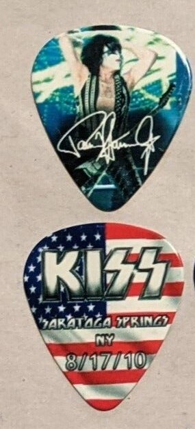 KISS 8-17-2010 SARATOGA SPRINGS  Hottest Show On Earth Guitar Pick CITY PICK