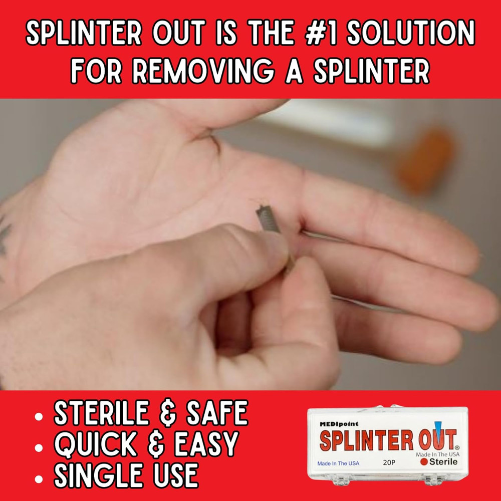 Splinter Out Splinter Remover, 20 Count