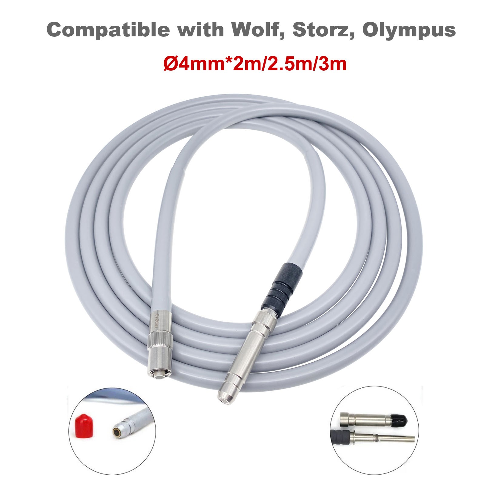 Medical Fiber Optic Cable light source endoscope Fit for Storz/Wolf 2.0M/2.5M/3M
