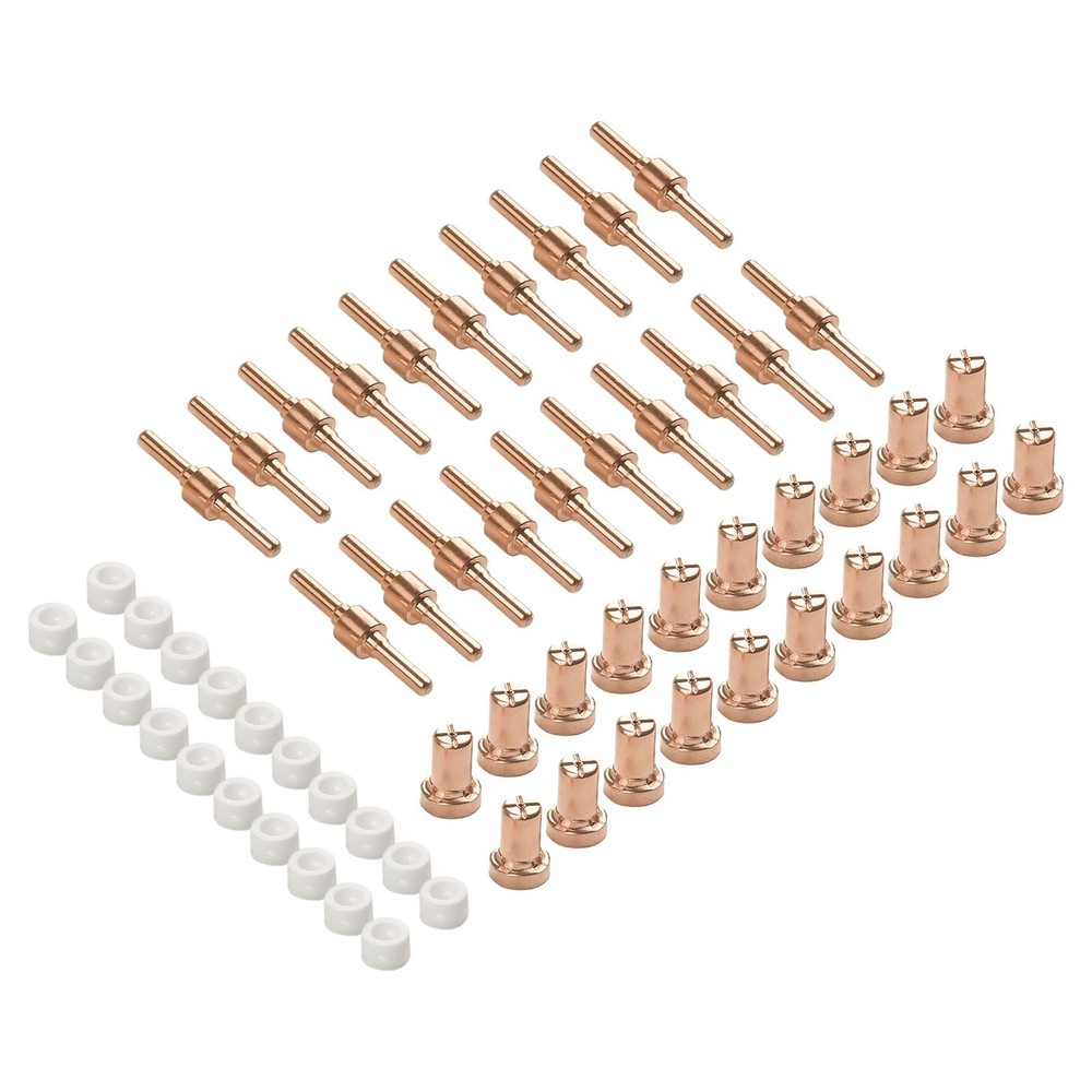 Copper Tips and Electrodes 60 Pcs Plasma Cutter Nozzle Tips for CUT40