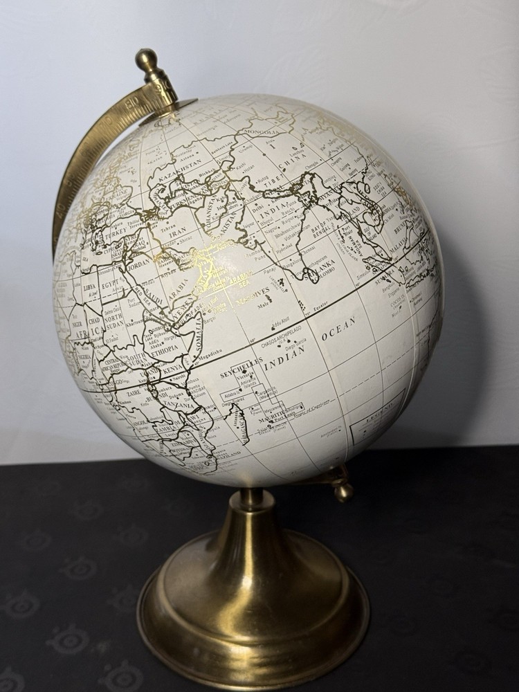 World Globe 13'' Rotating Earth Map Large Desktop Stand