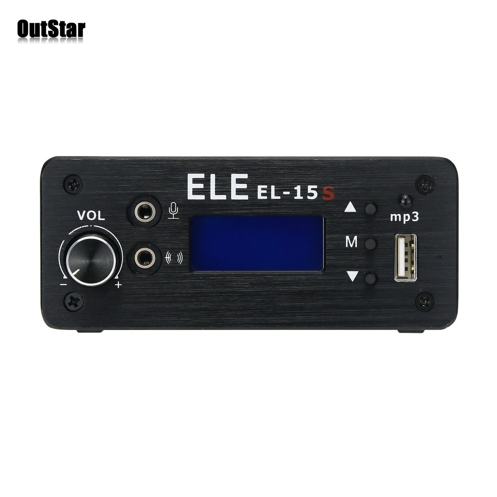 EL-15S FM Broadcast Transmitter Timing Wireless Broadcasting 0.1-7W w/ Antenna #