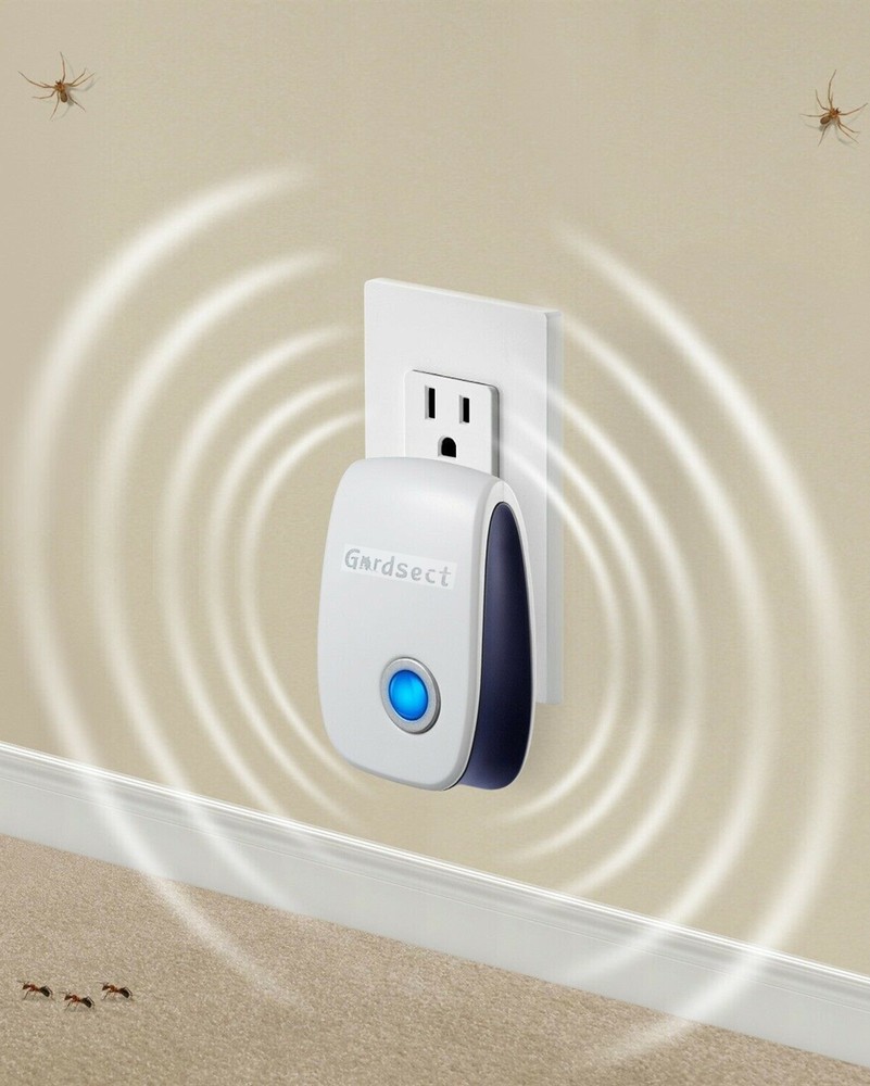 2x Ultrasonic Pest Repeller Electronic Plug In Control Repellent Reject Mice Bug
