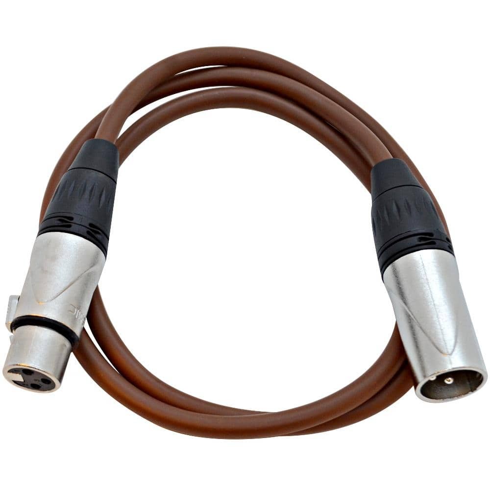 SAXLX3 Brown 3 Foot XLR Patch Cable