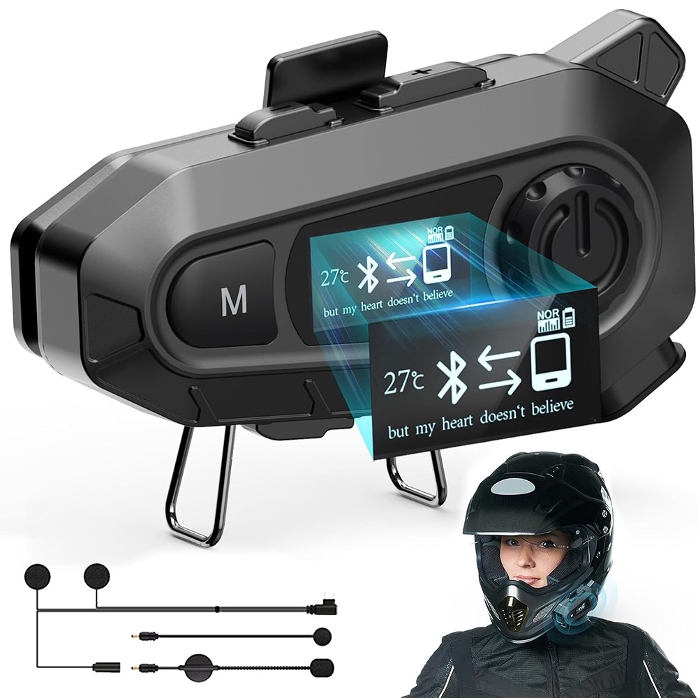 Waterproof Motorcycle Helmet Headset Wireless Bluetooth Headphone Speaker