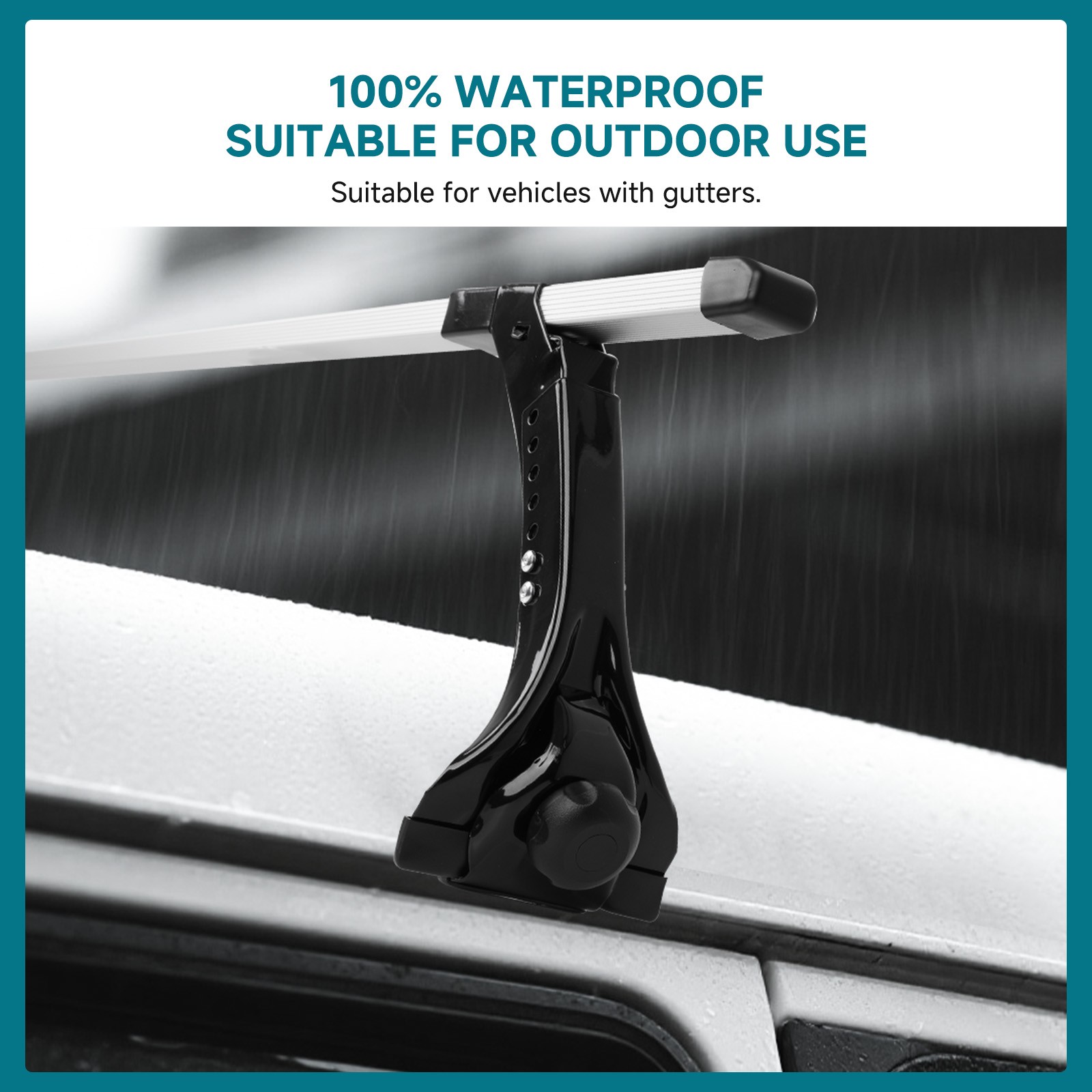 For Dodge B150 B250 B350 63" Gutter Roof Rack Crossbars Luggage Cargo Carriers