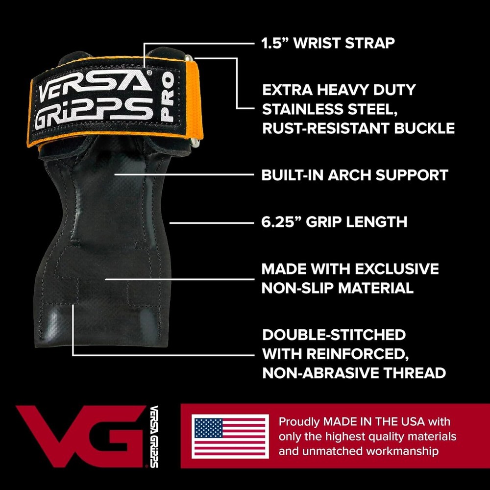Pro Wrist Straps for Weightlifting - Made in USA