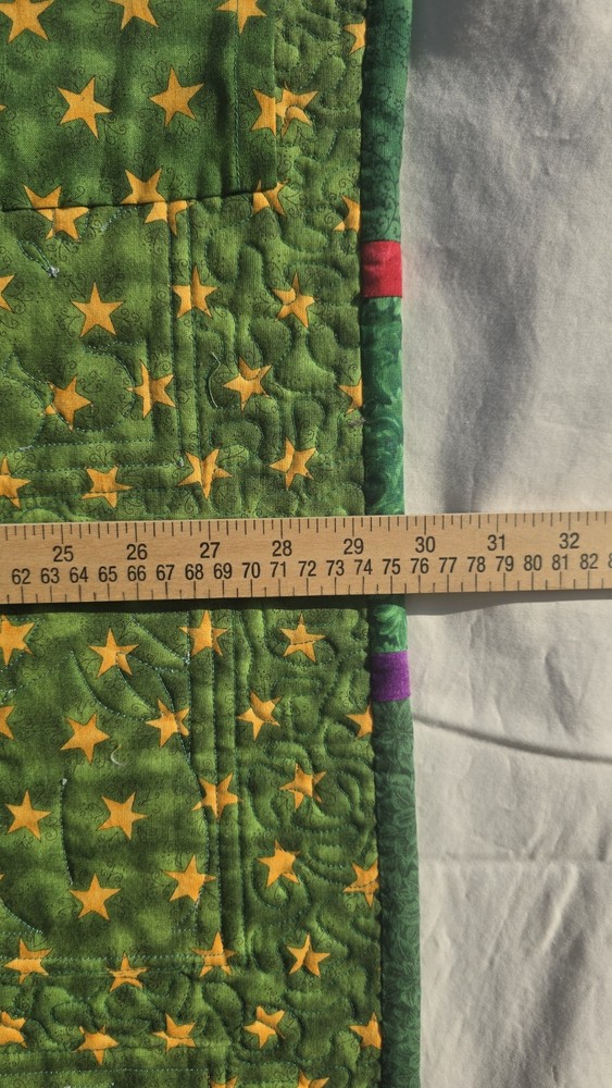 Pretty Handmade Patchwork Quilt Wall Hanging or Table Mat Garden Vegetables