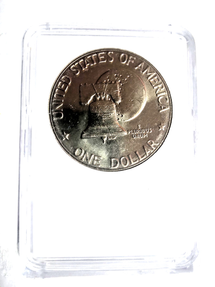 1976 d eisenhower dollar type 3, BRILLANT FIELDS, FULL DETAILS, FULL MINT LUSTER