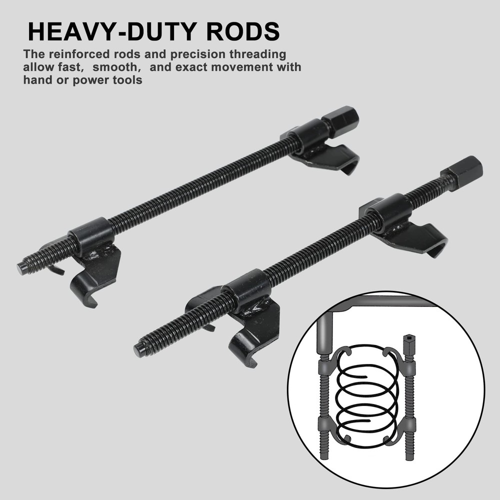 15" 380MM Coil Spring Compressor Tool, Heavy Duty Auto Suspension Compression...