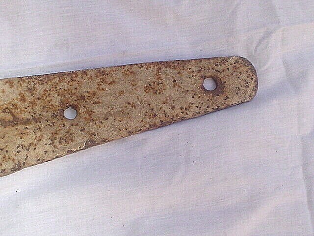 BIG FAT PAIR ANTIQUE BARN DOOR HINGES