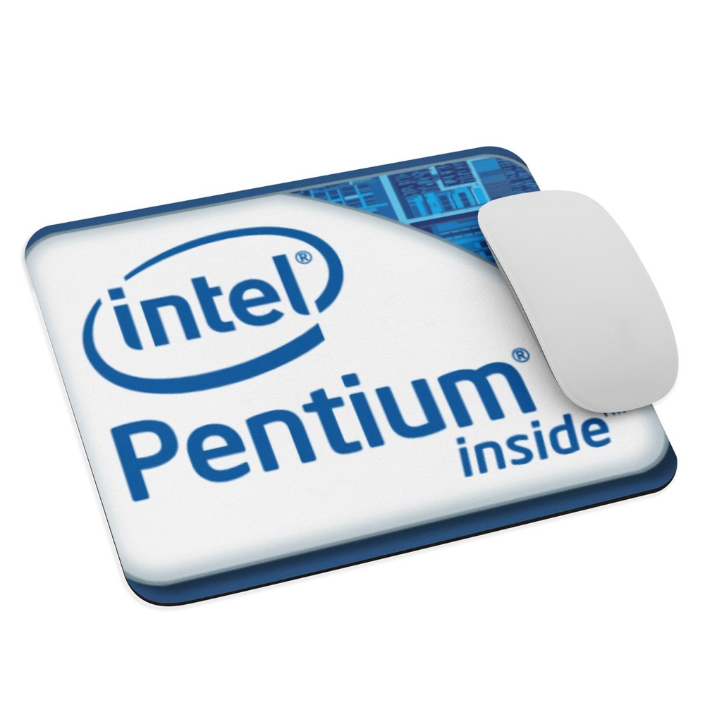 Intel Pentium Inside Processor - Mouse Pad NEW 9.5" x 7.75" Non Slip Retro