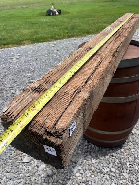 126 Mantle 82"x7"x5" Fireplace, Stained, Solid, Rustic, Salvage, Farm, Beam