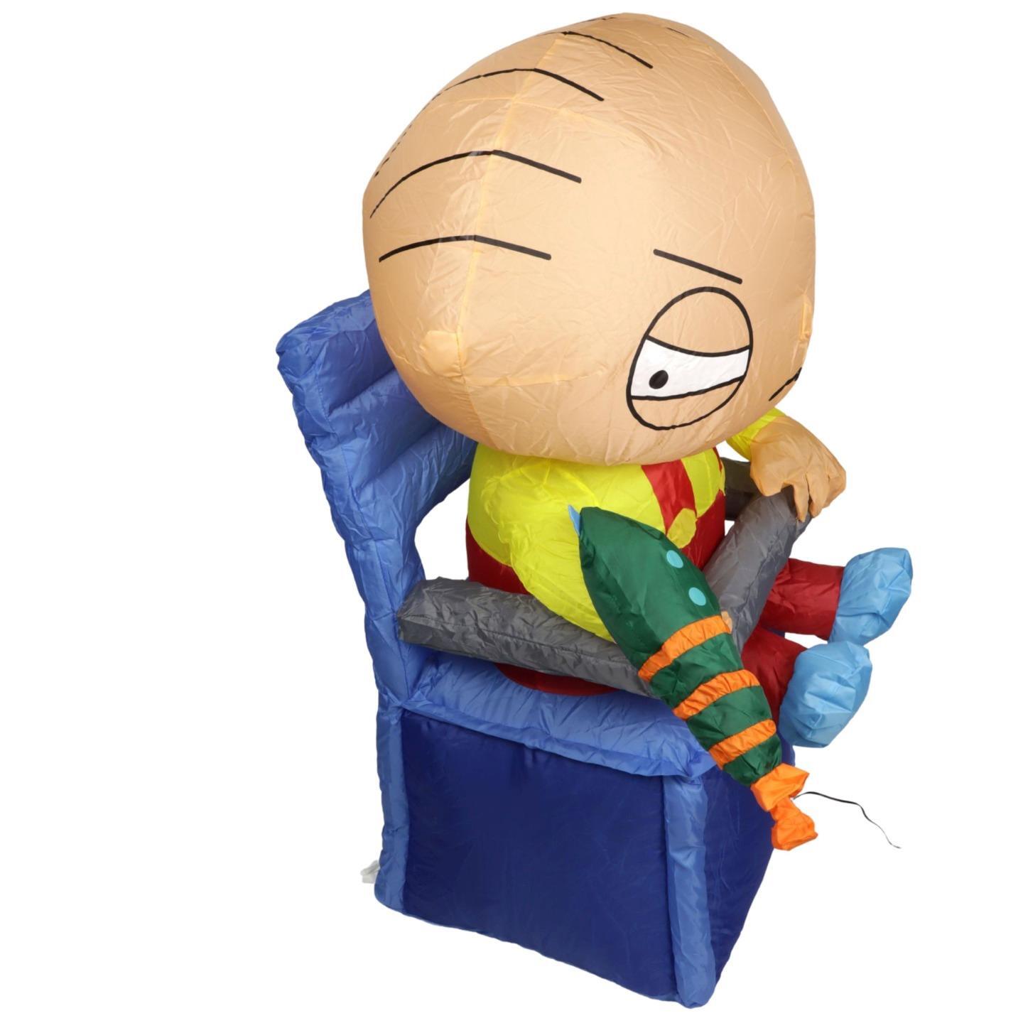 Self Inflating Family Guy Stewie Griffin in Highchair Inflatable Decoration 3 FT