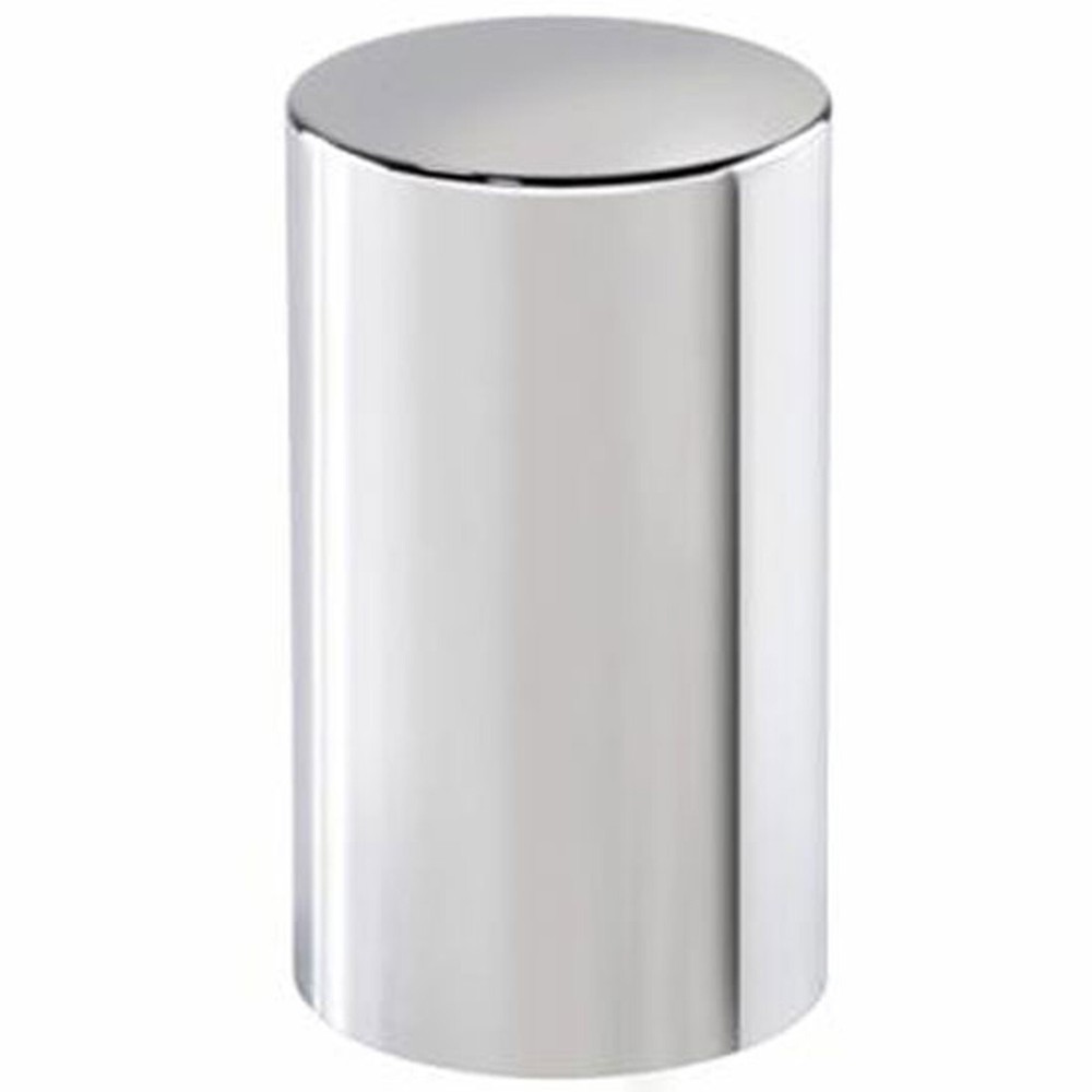 Chrome Plastic 33 MM X 3.5 Cylinder Style Nut Cover W/ Thread On