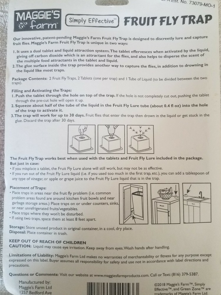 Maggie's Farm Fruit Fly Trap