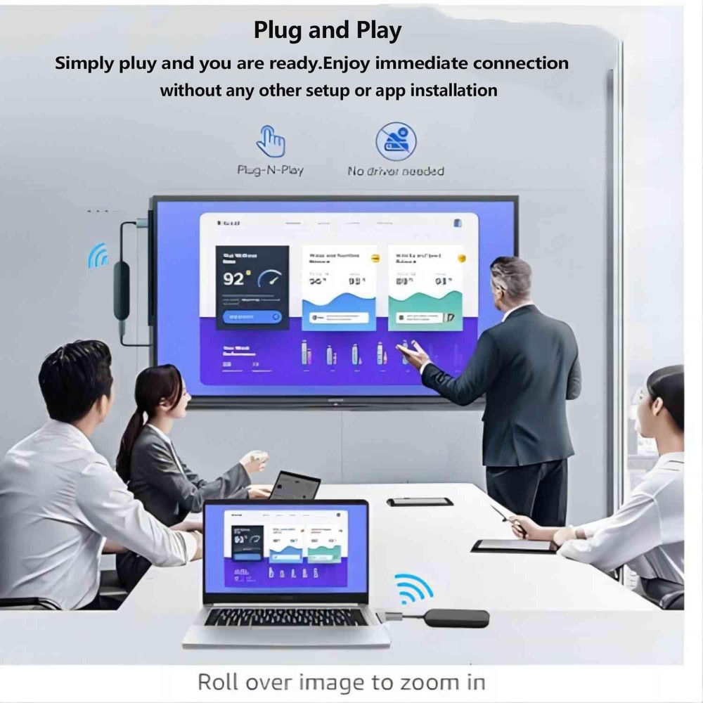 Wireless HDMI Transmitter and Receiver,Wireless HDMI Display Dongle Adapter 1...