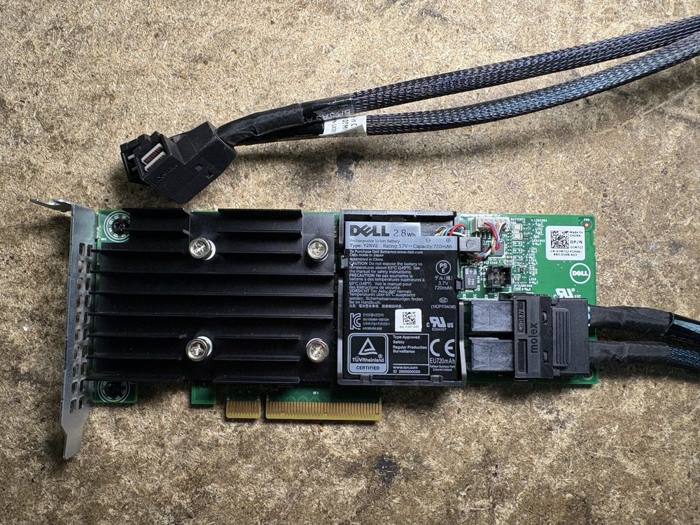 Dell 01M71J PERC H740P 8Gb PCI-E RAID Controller & 09MHYN
