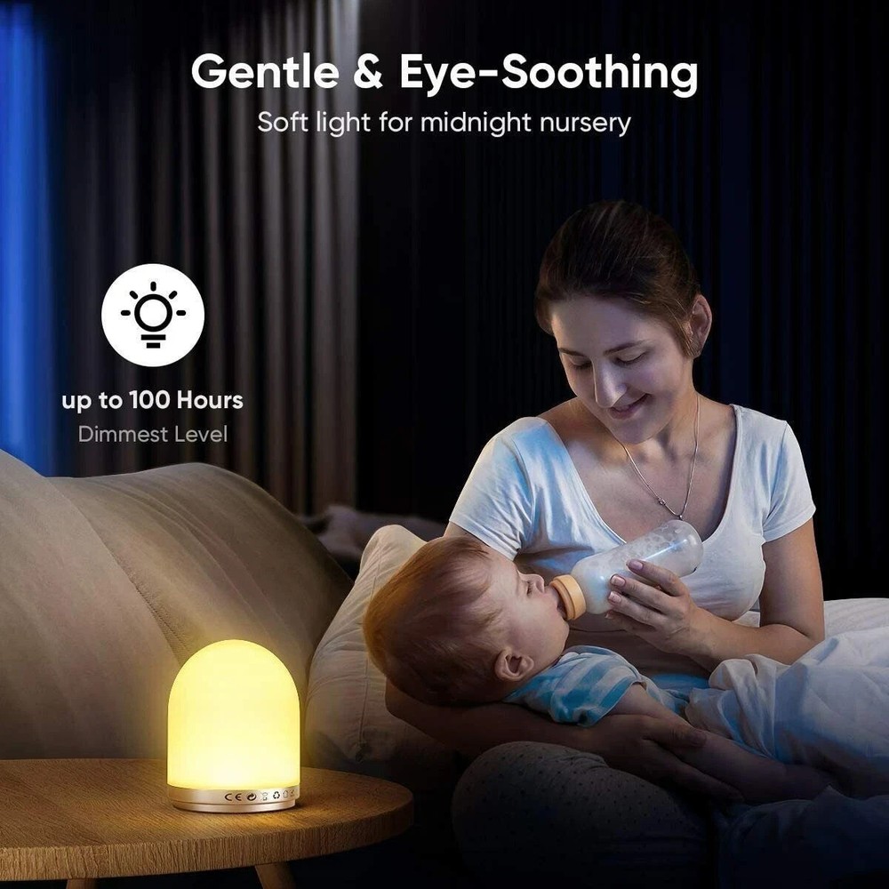 HOKEKI Bedside Night Light Remote Touch Sensor Brightness Level Lanyard NIB