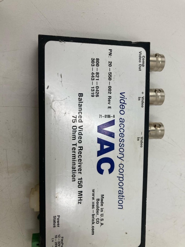 VAC Balanced Video Receiver