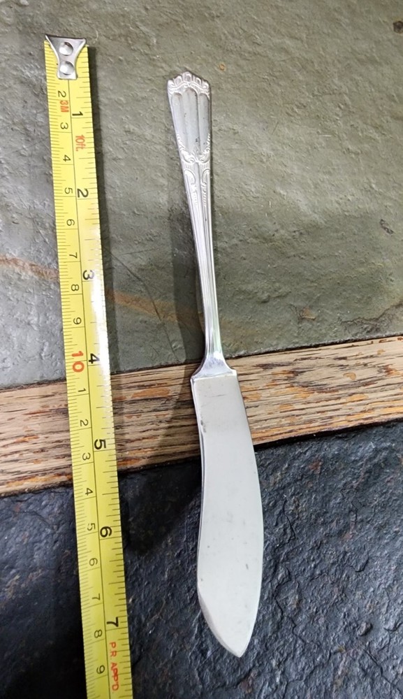 😘 ART DECO c1933 LENOX SILVERPLATED MASTER BUTTER KNIFE 🧈