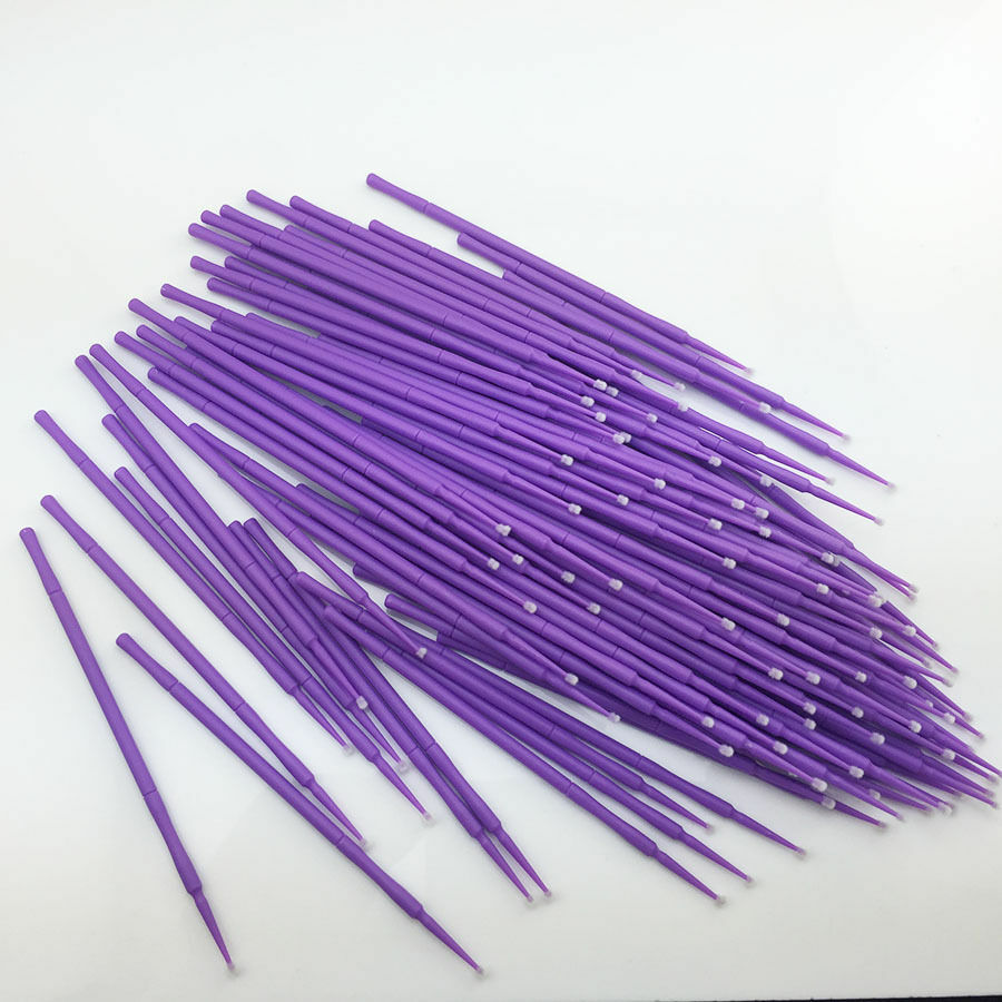 1000 Pcs Dental Disposable Small Micro Applicators Purple Micro Brushes