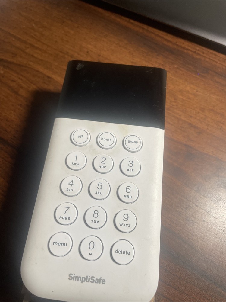 SimpliSafe SSKP3 Security Keypad White Wireless Only Keypad