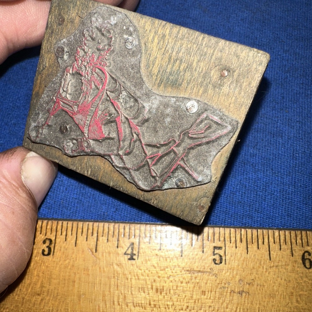 Print Block ( Scuba Diver?? ) Unknown Image￼