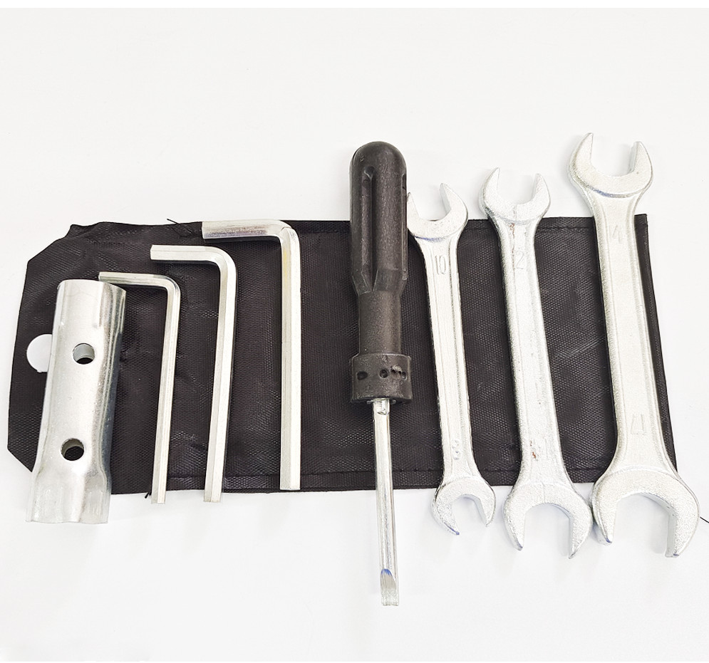 8 Pcs Motorcycle Spark Plug Spanner Wrench Socket Screwdriver Tool Kit Universal
