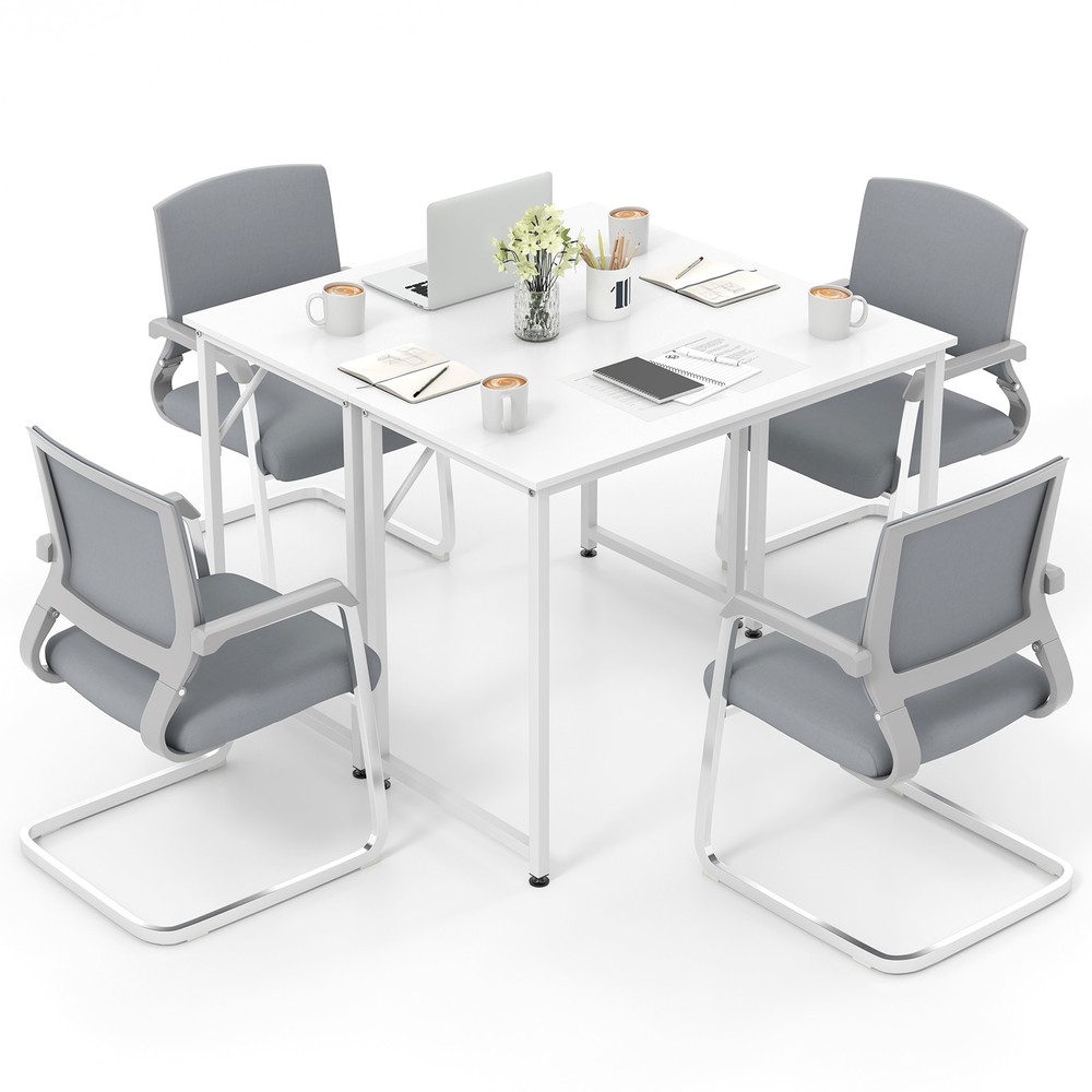 40" x 19.5" Rectangular Meeting Room Table Set of 2 Home Office PC Table