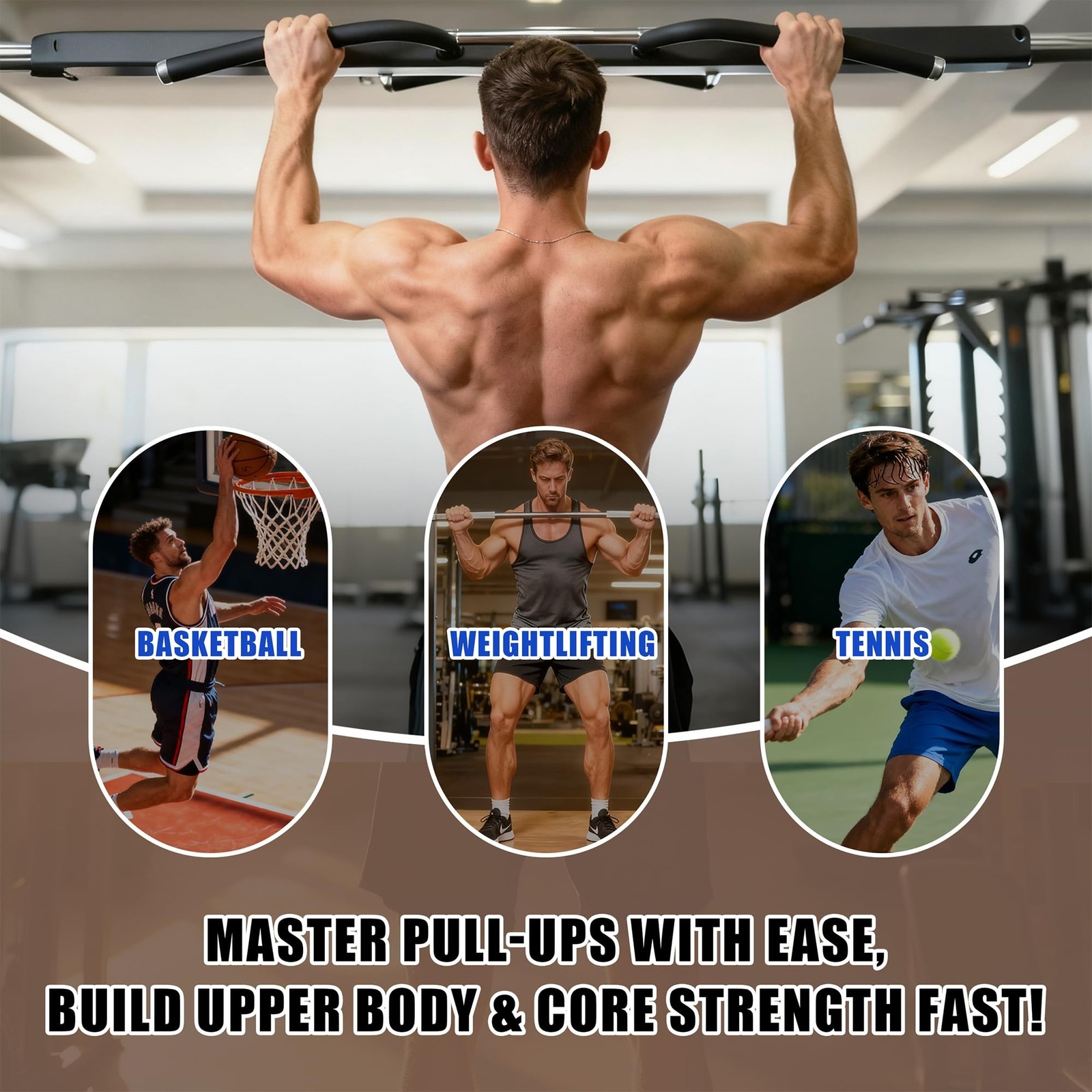 Pull Up Assistance Bands, Heavy Duty Resistance Bands with Handles, Exercise ...