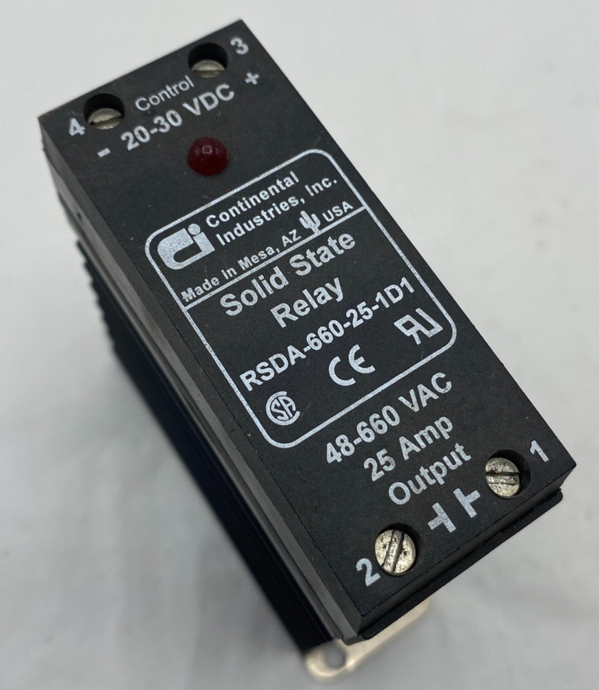 Continental Industries Solid State Relay  RSDA-660-25-1D1