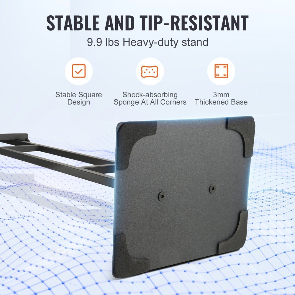 Robust Floor Standing Poster Holder with Adjustable 75in Double Display