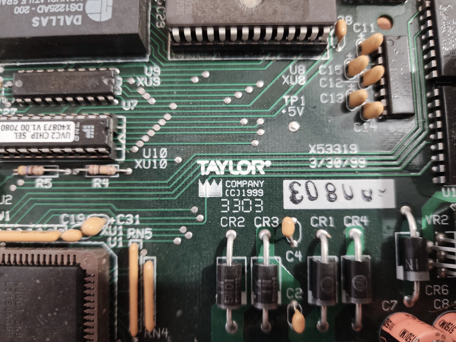 Taylor X53319 Control Board