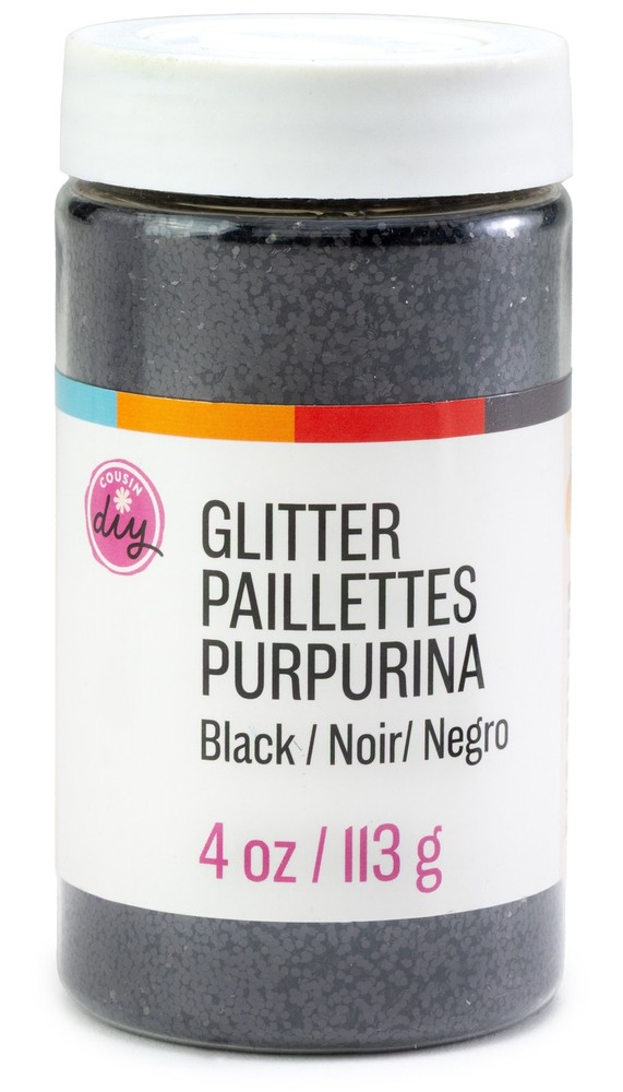 CousinDIY Glitter 4oz-Black