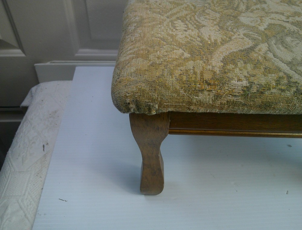 Retro Foot Stool Ottoman Mid Century