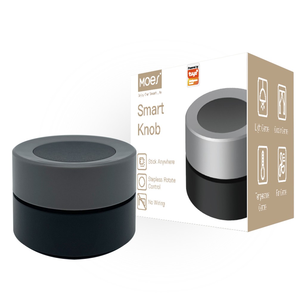 MOES Tuya ZigBee Smart Knob Switch Wireless Scene Switch Button Controller App