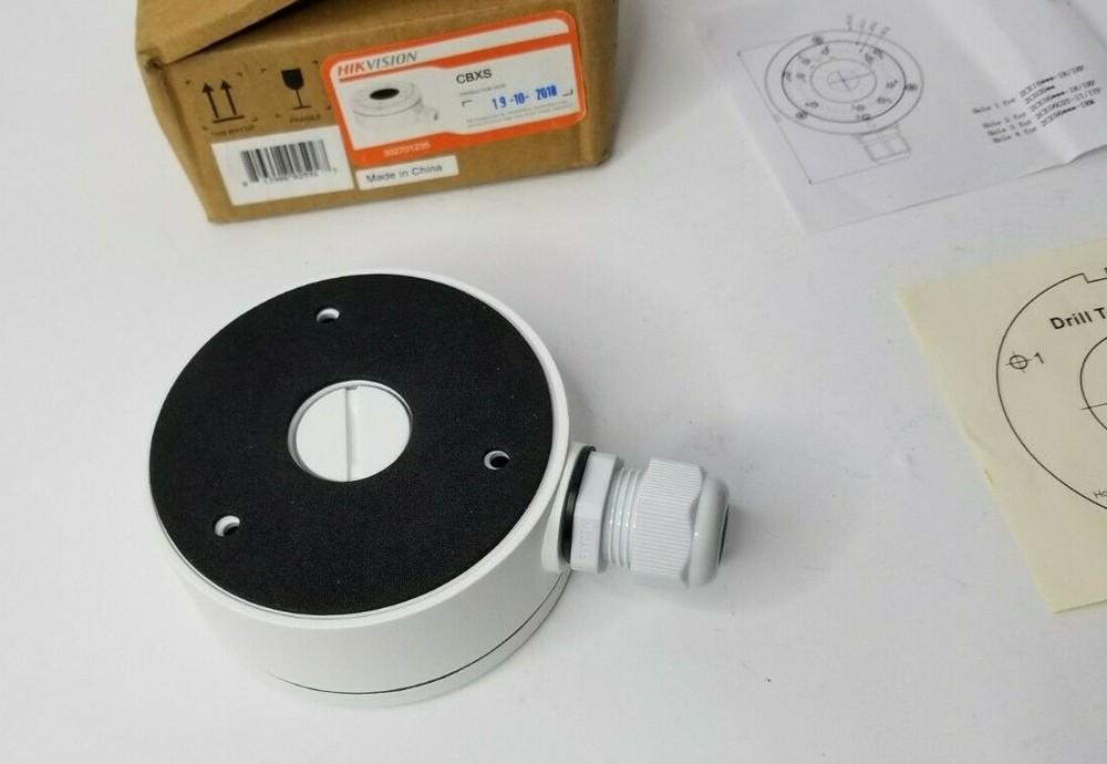 Hikvision CBXS Conduit Base Junction Box, White