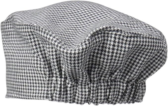 Dickies Houndstooth Chef Cook Beanie Cap Hat with Elastic