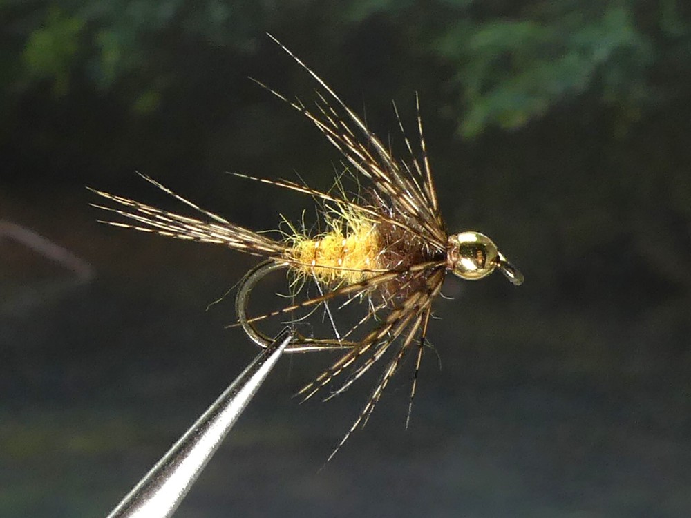 6 Flies - Bead Head Sulphur/PMD Contrast Nymph
